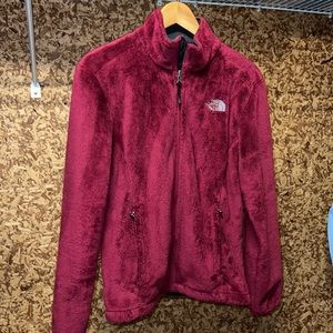 The North Face women’s Osito full zip fleece Jacket Long Sleeve size Medium.